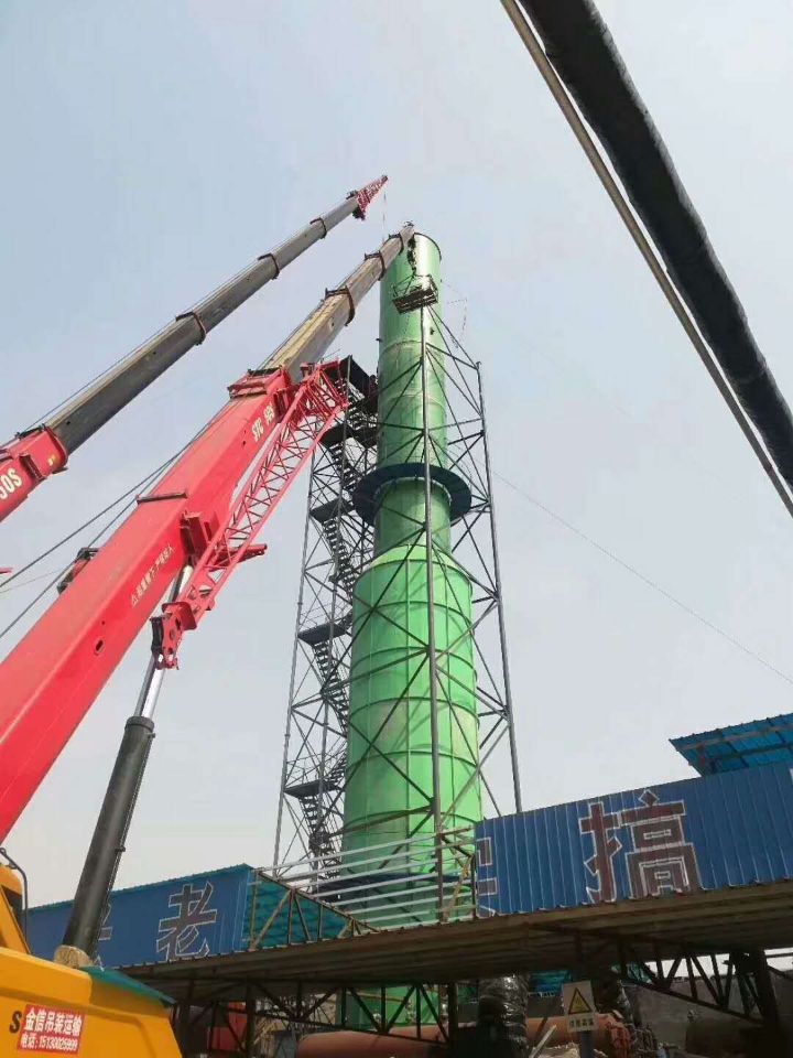 酸霧廢氣吸收塔-有效處理廢氣-環保凈化-穩定運行